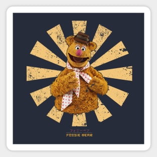 Fozzie Bear Retro Japanese Muppets Magnet
